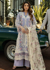 Kahf Luxury Embroidered Lawn 3 Piece Unstitched Suit KHF25LL KLR-01 MAEVE